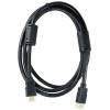 MALE TO MALE HDMI CABLE High Speed ​​Supports: 4K, 3D, and Deep Color black 3 mtrs
